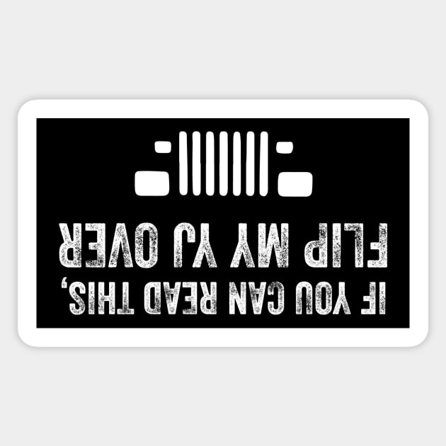 YJ Jeep Flip Me Over Sticker by FalconArt